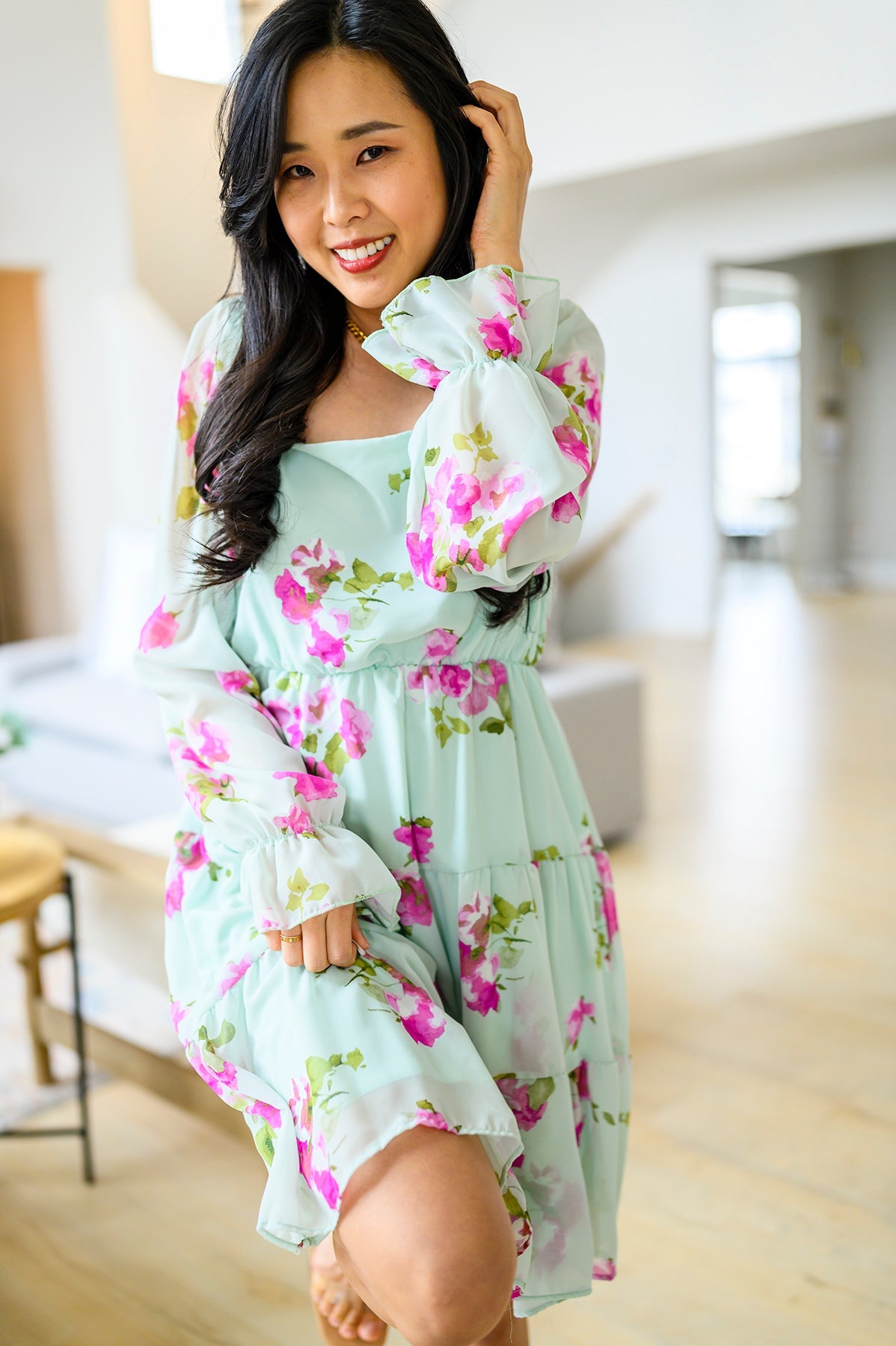 Haptics Delightfully Yours Floral Dress Womens