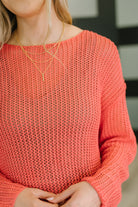 One Eleven North Desert Bloom Loose Knit Sweater Womens