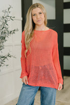 One Eleven North Desert Bloom Loose Knit Sweater Womens