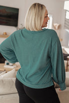 Sew in Love Doesn't Compare Brushed Marble Knit V-Neck Top Tops