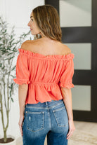 Bibi Don't Be Shy Off the Shoulder Blouse Tops