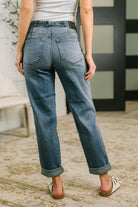 Doris Mid Rise Boyfriend with Adjustable Back Tab + Hollywood WB Womens