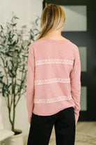 In Loom Down to Every Detail Drop Shoulder Long Sleeve in Dusty Rose Womens