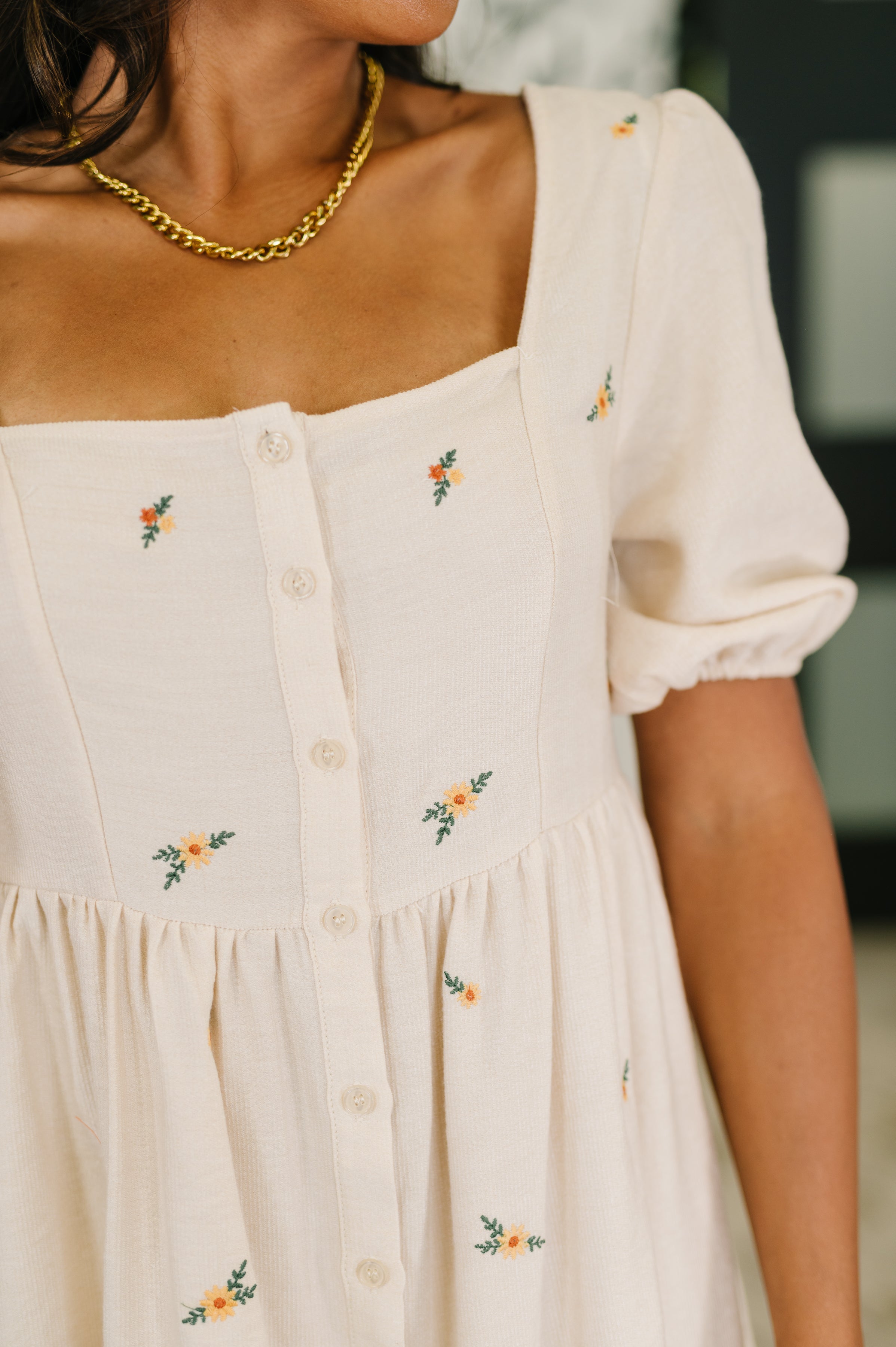 Polagram Dream a Little Dream Embroidered Dress Dresses