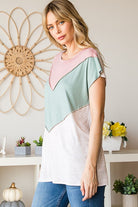 Heimish Chic Chevron Short Sleeve