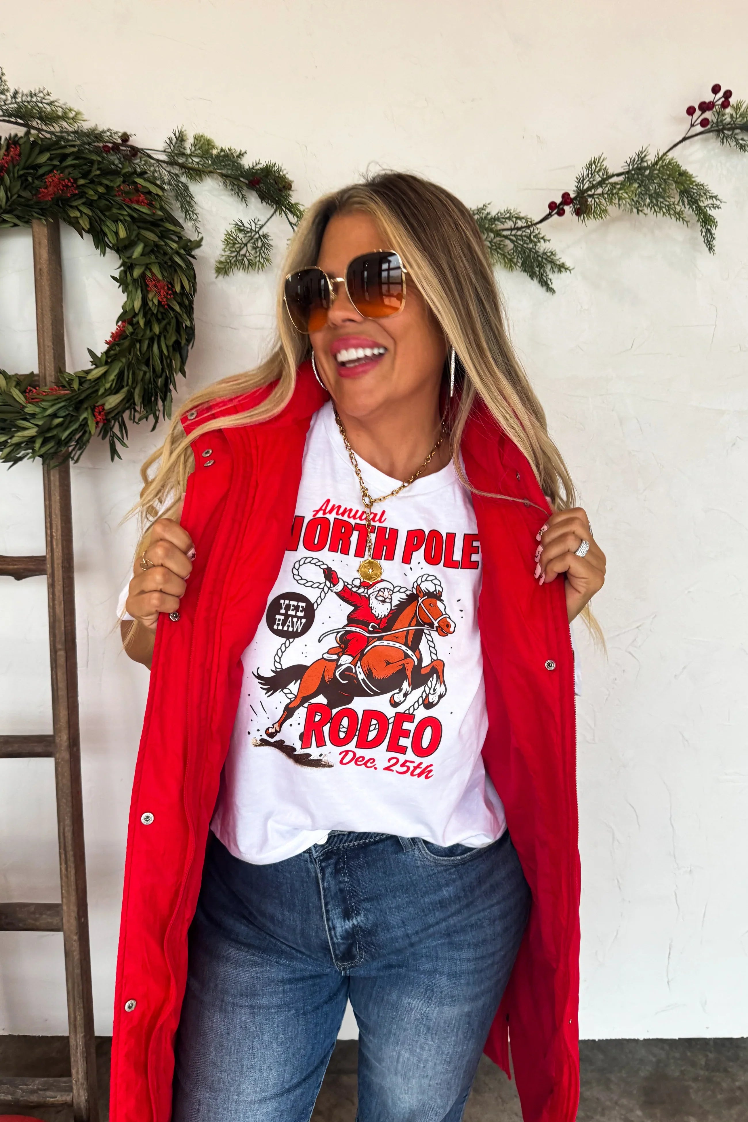 PREORDER: Blakeley Cowgirl Christmas Graphic Tees Womens
