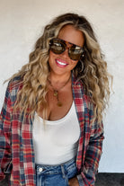 PREORDER: Blakeley Plaid Lola Cardigans Womens