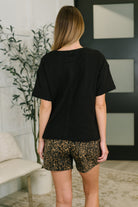 Zenana Effortless Edit Boxy Tee in Black Womens