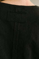 Zenana Effortless Edit Boxy Tee in Black Womens