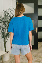 Zenana Effortless Edit Boxy Tee in Deep Sky Womens