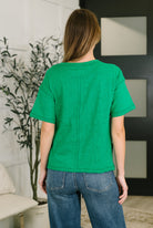Zenana Effortless Edit Boxy Tee in Kelly Green Womens