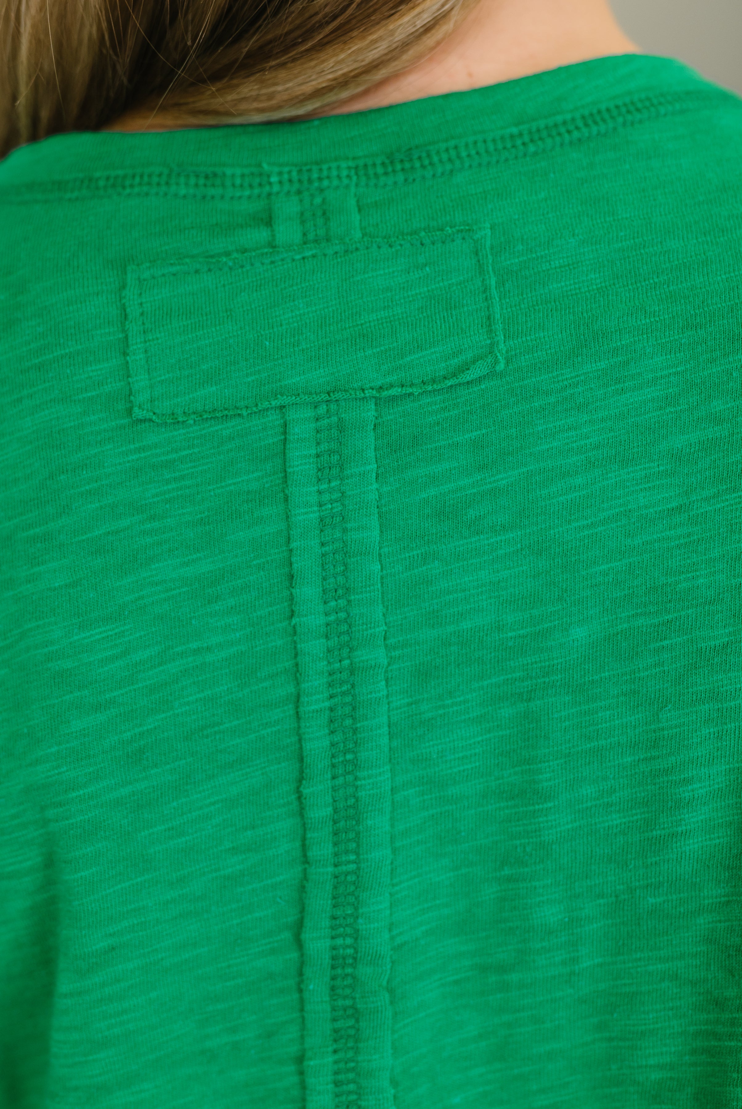 Zenana Effortless Edit Boxy Tee in Kelly Green Womens
