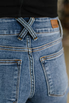 Elsie High Rise Double Button Wide Leg Jeans Womens