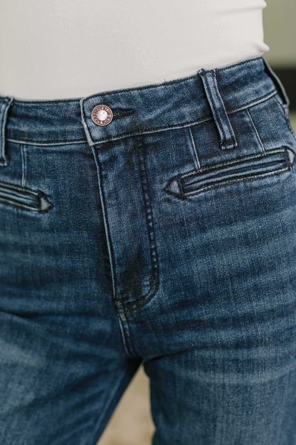 Judy Blue Emmy High Waist Bootcut Jean with Welt Pockets Womens