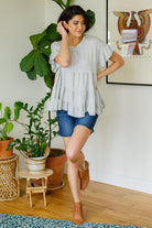 Haptics Endless Memories Tiered Babydoll Top Tops