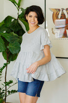 Haptics Endless Memories Tiered Babydoll Top Tops