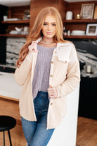 Andree By Unit Captured My Interest Chunky V-Neck Lavendar Sweater Tops