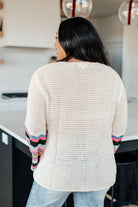 Shopin LA End of the Story Striped Sleeve Sweater Tops