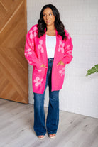 Jodifl Enough Anyways Floral Cardigan in Pink Cardigan