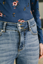 Eva High Waist Flare Tummy Control Double Button WB Womens