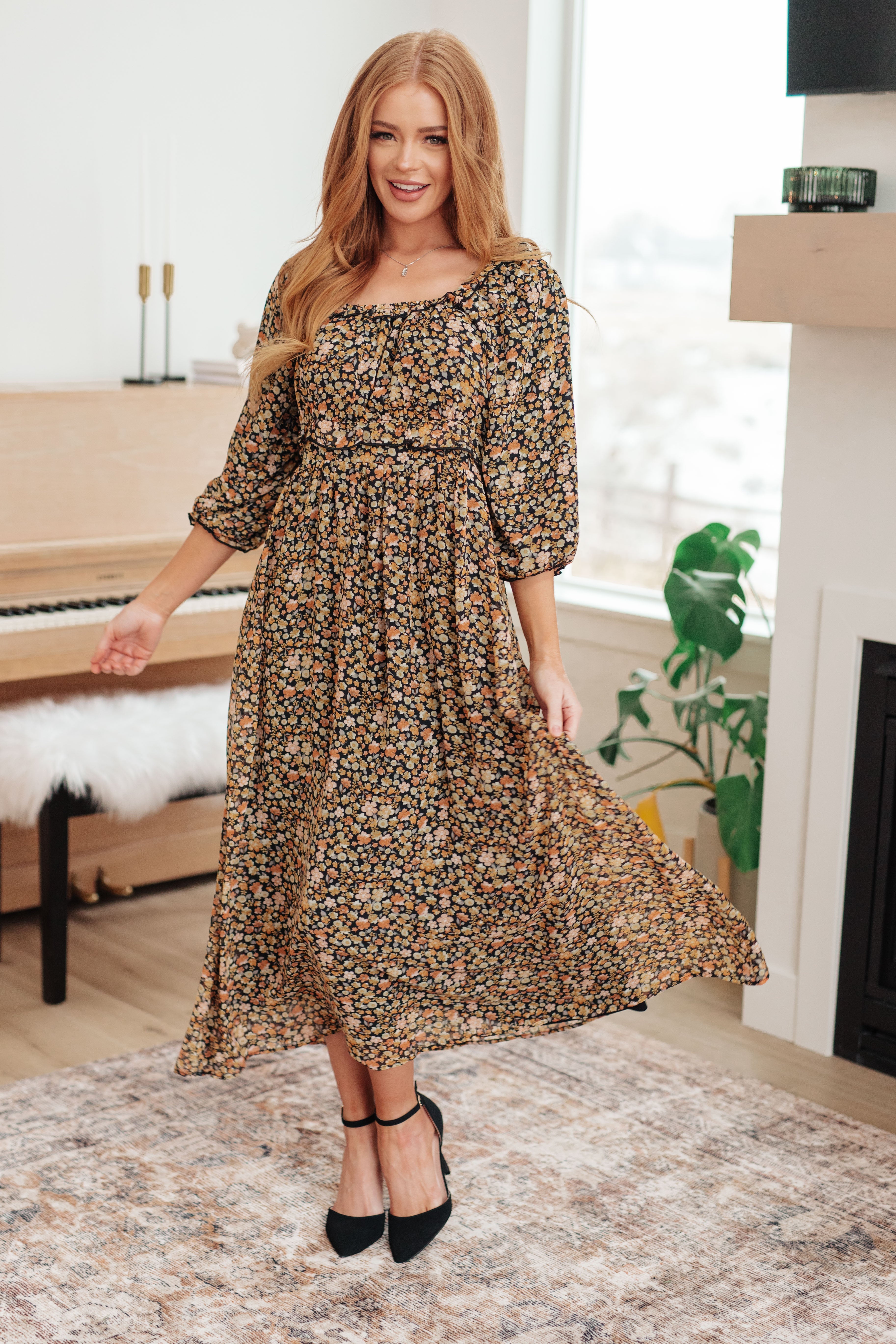 Polagram Ever So Briefly Floral Maxi Dress Ave Shops