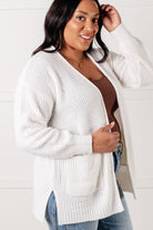 Zenana Everything Layer Waffle Knit Open Front Cardigan in Ivory 3XL Layers