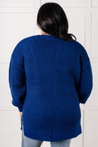 Zenana Everything Layer Waffle Knit Open Front Cardigan in Light Navy Layers