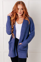 Zenana Everything Layer Waffle Knit Open Front Cardigan in Marlin Layers