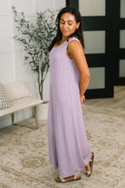 Dear Scarlett Everything She Wants Sleeveless Maxi Dress in Lavender Womens