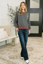 Haptics Exceptionally Cozy Contrast Relaxed Pullover Womens