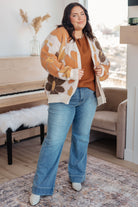 Andree by Unit Lotta Love Knitted Sweater Top in Rust Tops