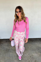 PREORDER: Blakeley Floral & Cheetah Drift Away Joggers Womens