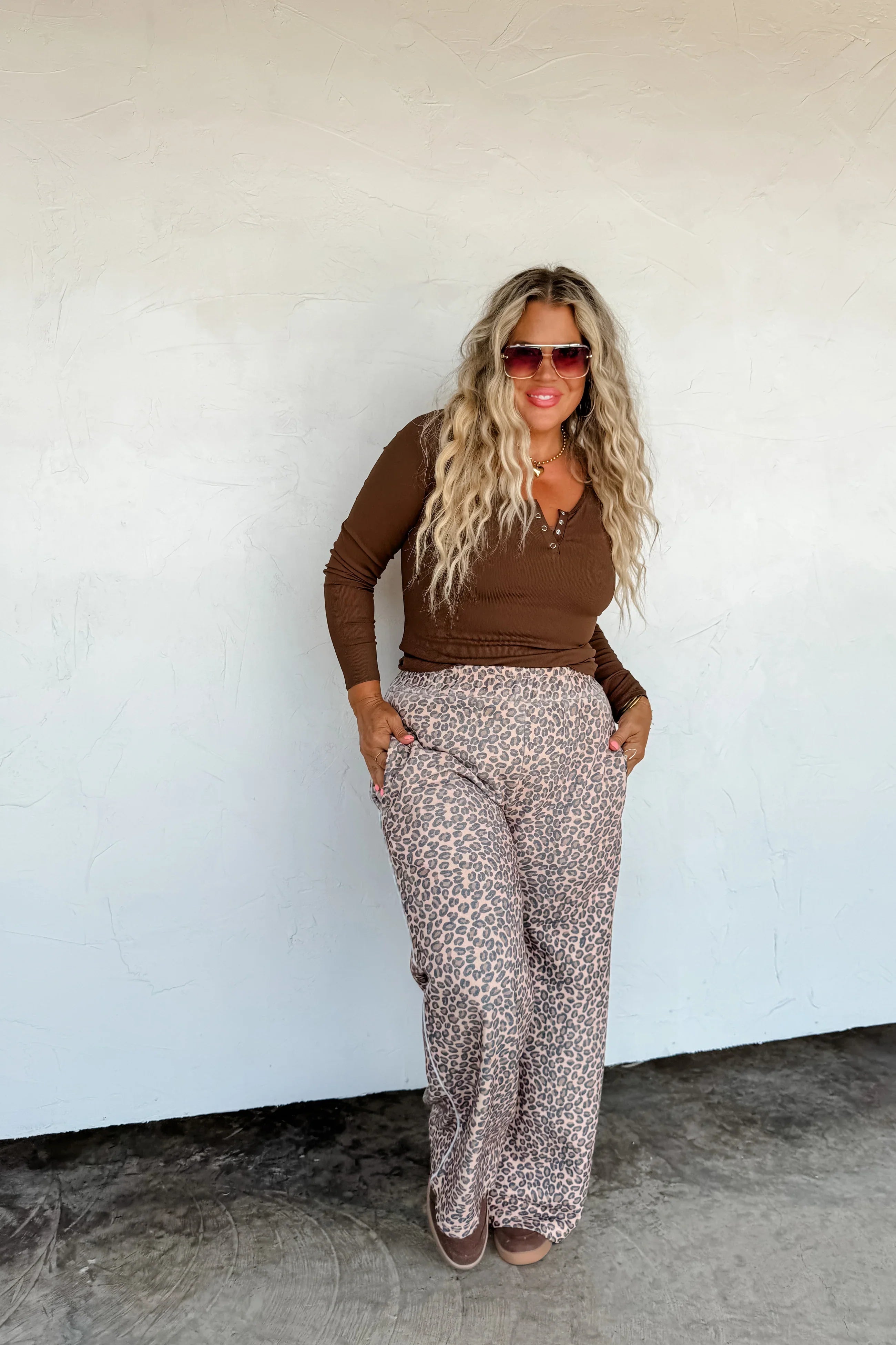 PREORDER: Blakeley Floral & Cheetah Drift Away Joggers Womens