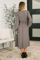 Very J Fairytale Plot Plaid Midi Dress Womens