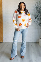 One Eleven North Falling Flowers Floral Sweater Sweater