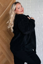 Jodifl Fantastic in Fleece Jacket in Black Coats & Jackets