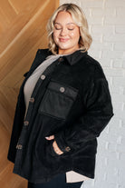 Jodifl Fantastic in Fleece Jacket in Black Coats & Jackets