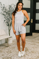 Fast Lane Racerback Checkered Tank Womens