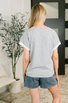 Feel Alright Two Tone Contrast in Heather Grey Womens