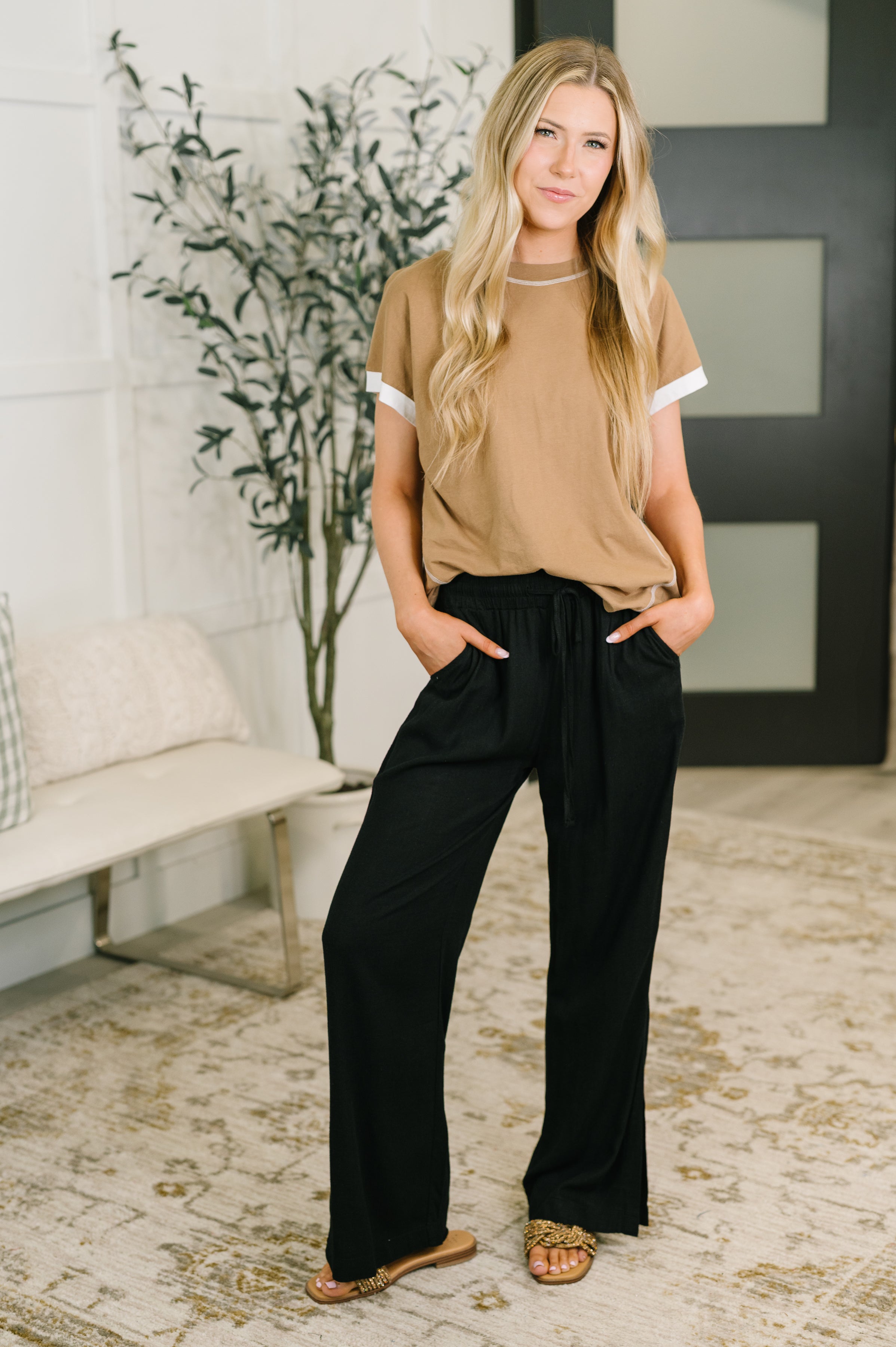 Feel Alright Two Tone Contrast in Mocha Womens