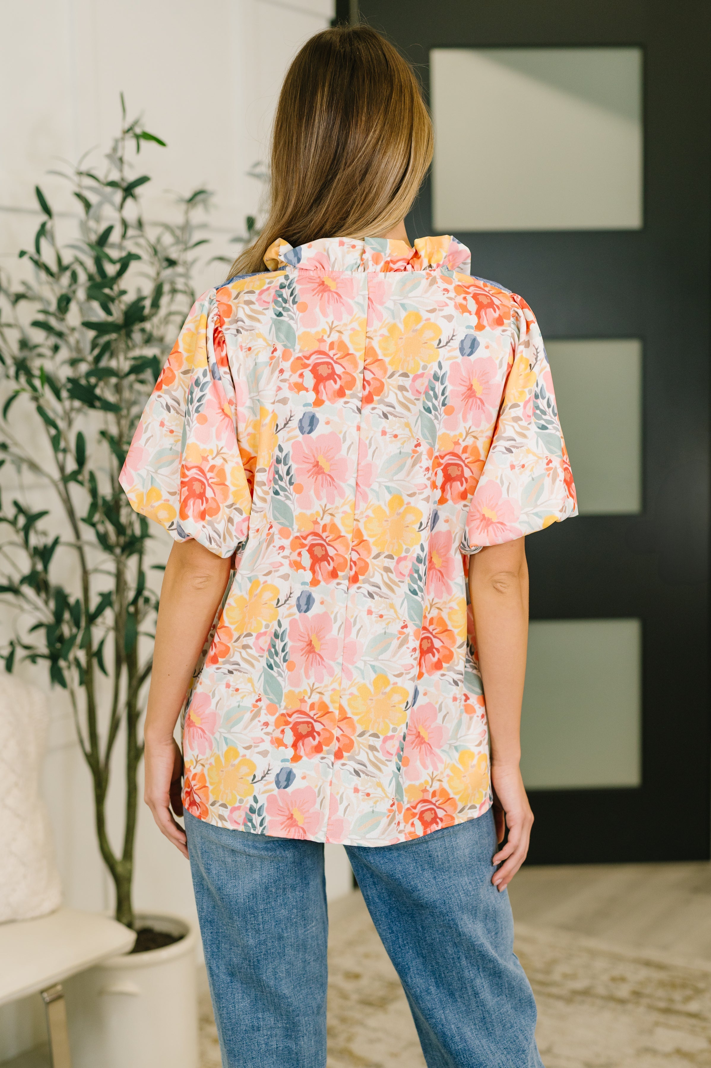 Haptics Feel The Way That I Want Balloon Sleeve Blouse Womens