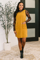 One Eleven North Feeling That Way Corduroy Dress Womens