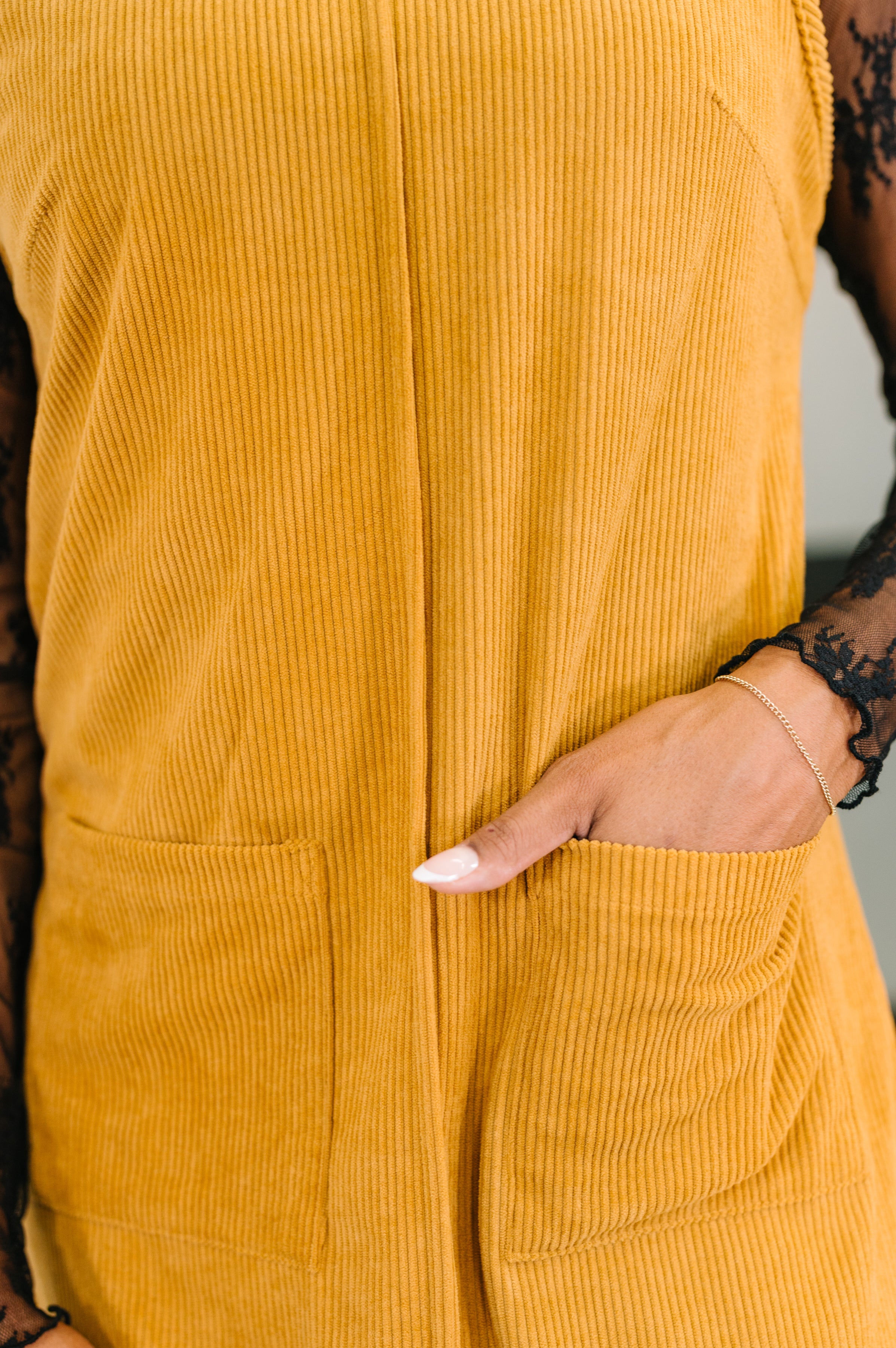 One Eleven North Feeling That Way Corduroy Dress Womens