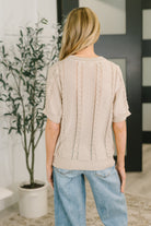 Haptics Feel so Fine Embroidered Knit Top Womens