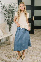 Feminine Intuition Button Down Blouse Womens