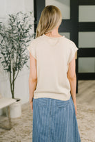 Feminine Intuition Button Down Blouse Womens
