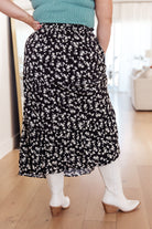 White Birch Fielding Flowers Floral Skirt Bottoms