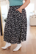 White Birch Fielding Flowers Floral Skirt Bottoms