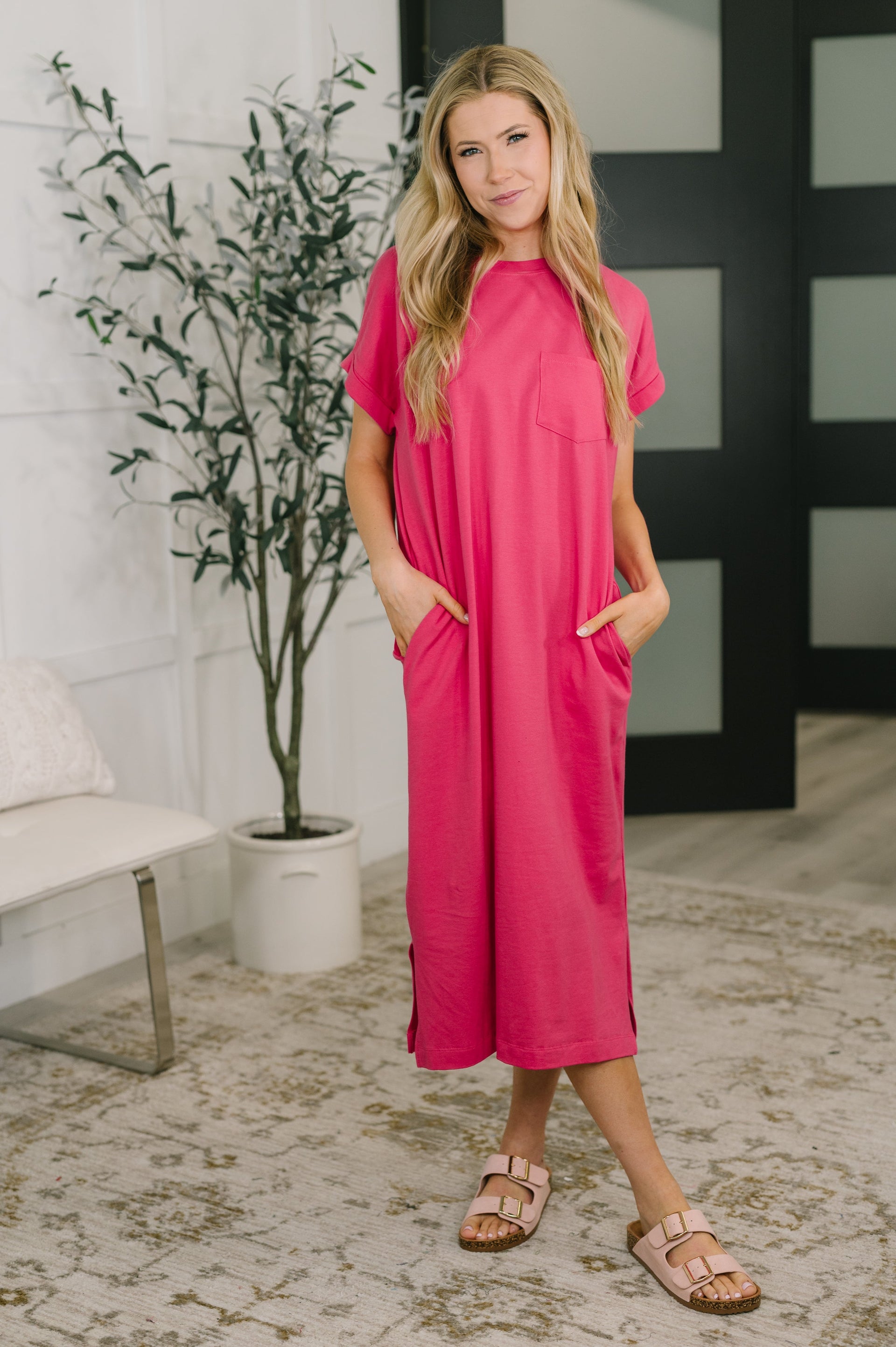 midi hot pink dresses for women Zenana Fix You Right Up Short Sleeve Dress in – Ruby Idol Apparel _related_atoll-blue You are going to All Skins in Stellar Size:MEN / EU 39 / US 7