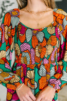 Floral Affairs Scoop Neck Dress Womens